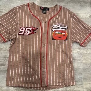 Disney Lightning McQueen Brown Striped Jersey